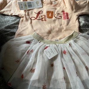 Brand new tutu inspired skirt and top